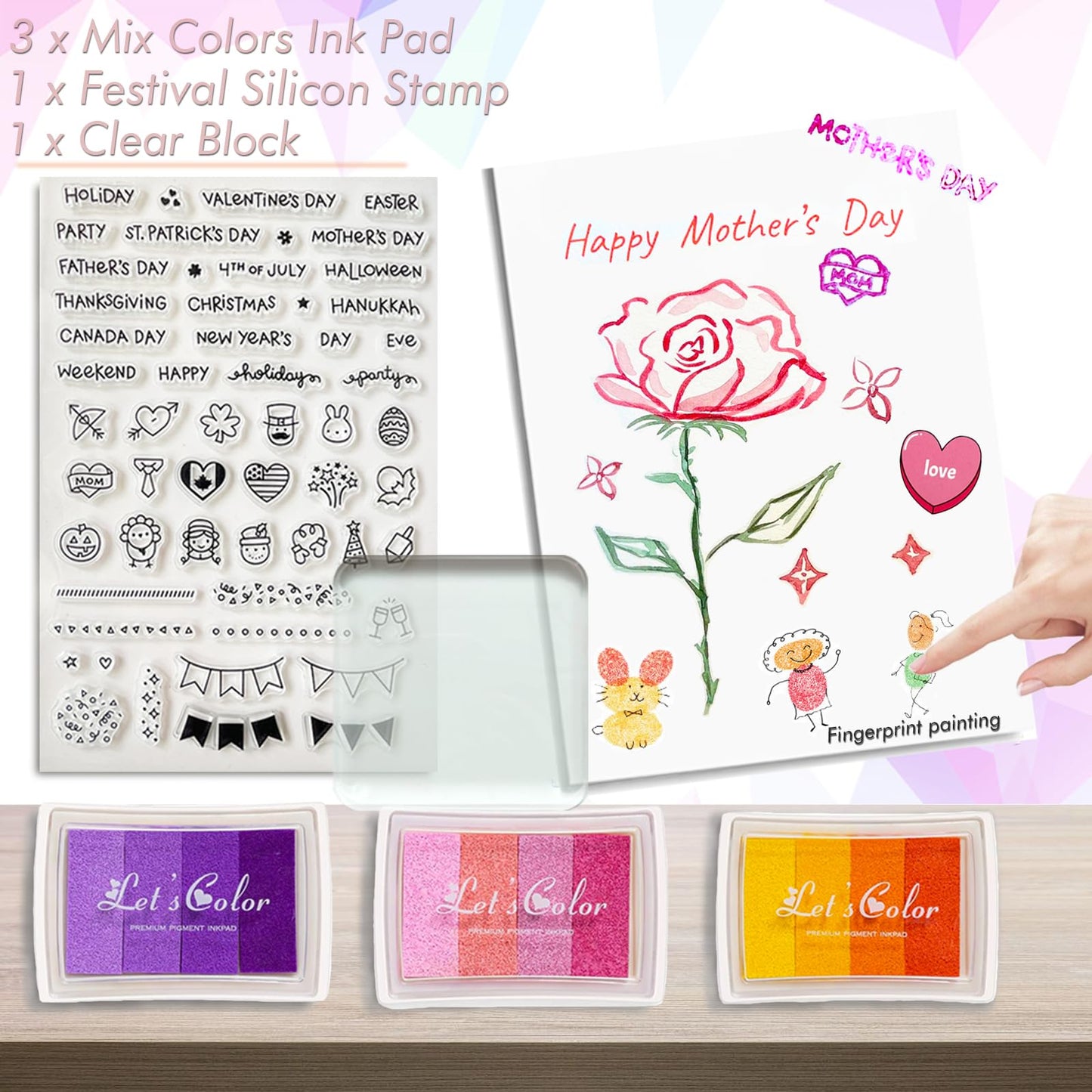 Card Making Supplies For Adults and Kids,Card Making Kits 28 Blank Greeting Cards and Envelopes with Supplies And Stamp Set- Giftable DIY Greeting Card Set- Happy Birthday Christmas Thank You