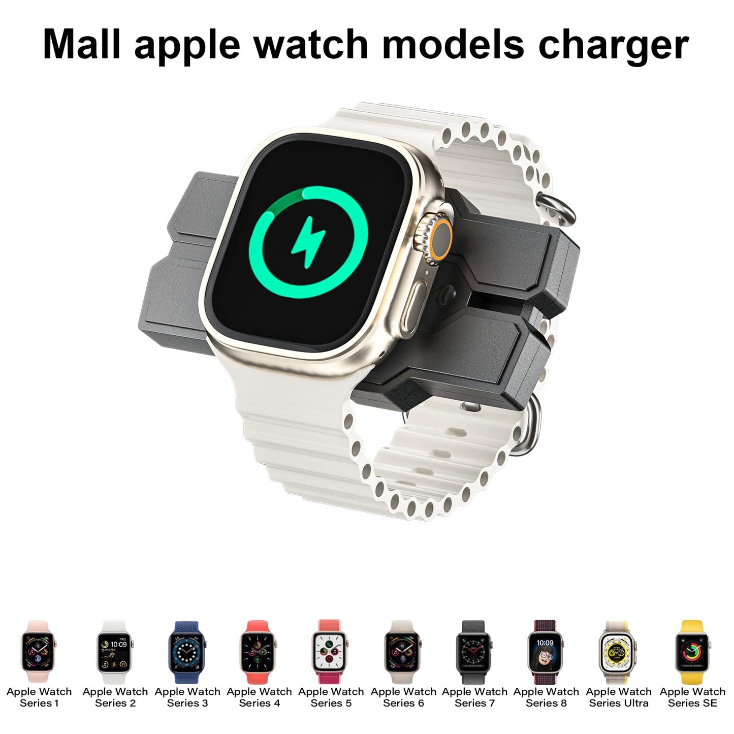 Portable For Apple Watch Charger, Usb C Iwatch Ultra 2 Series 9 8 7 6 5 4 3 2 Se Travel Pod Wireless Charging, 38 40 42 44 45 49