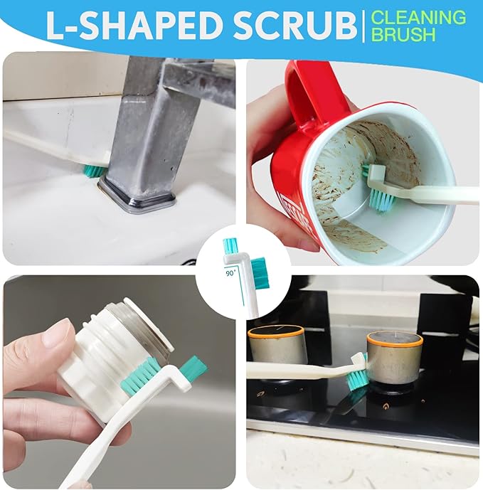 Small Detailing Cleaning Brushes for Small Spaces,Crevice Cleaning Tools for Keyboard Bottle Window Groove Car Gap,Scrub Cleaner Supplies for Shower Toaster Tub Baseboard Sink Grout Oven Juicer