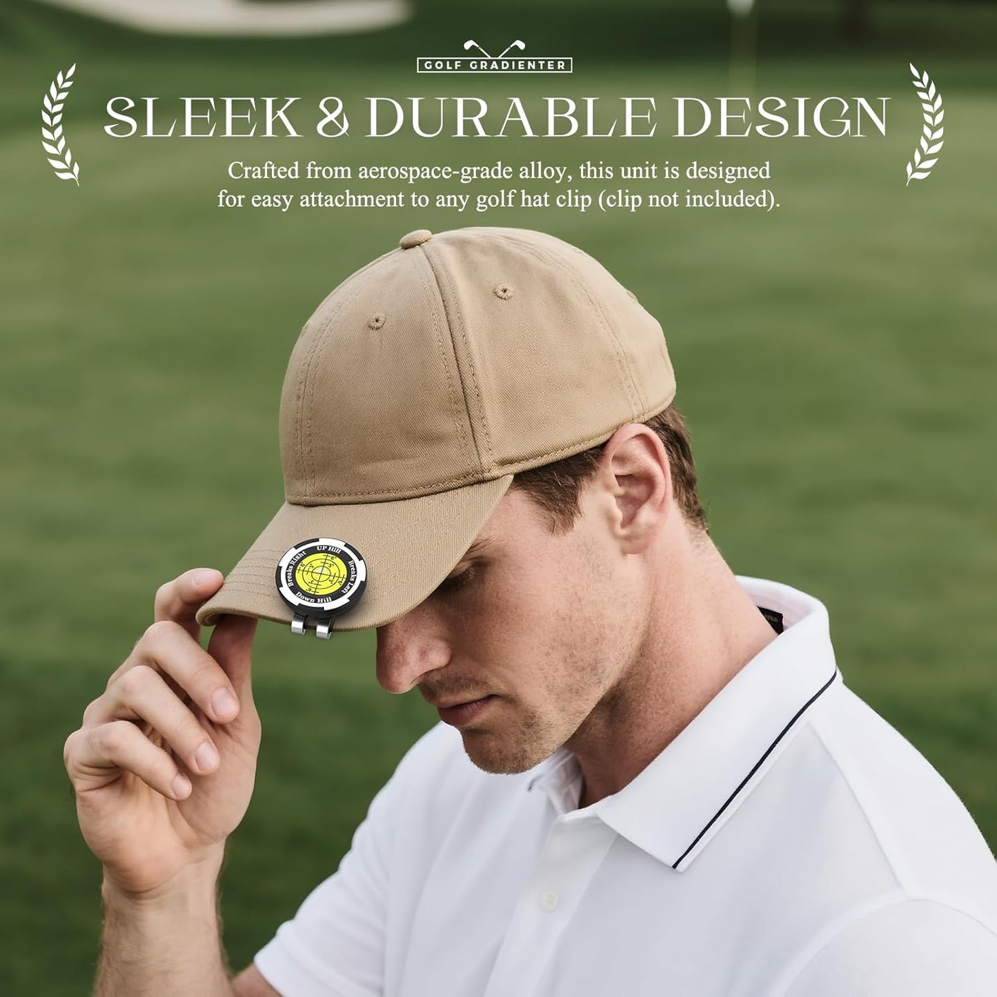 Golf Ball Marker - SmartLevel Ball Marker with High Precision Horizontal Bubble | Golf Putting Training Aid Accessories for Men & Women