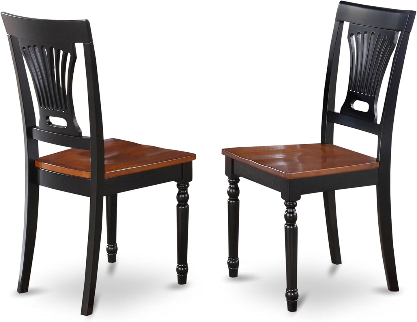East West Furniture DOPL9-BCH-W 9 Piece Dining Room Table Set Includes a Rectangle Wooden Table with Butterfly Leaf and 8 Kitchen Dining Chairs, 42x78 Inch, Black & Cherry