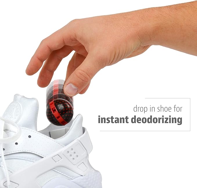 Sneaker Balls Odor-Fighting Shoe Fresheners, Eliminates Unpleasant Smells, Perfect For Sneakers, Gym Bags, Gear Bags, Drawers, Lockers, And More!, Emoji, 6 Pack
