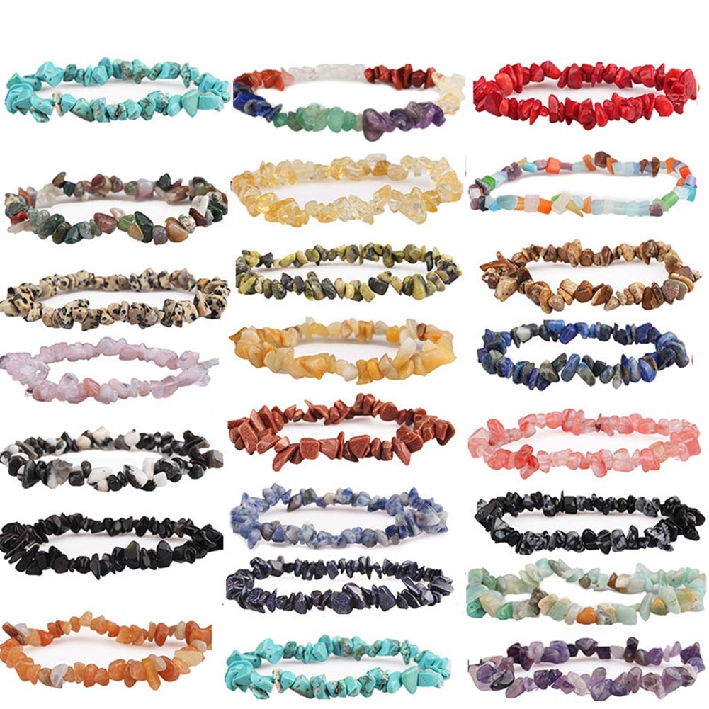 Natural Chip Stone Beads Sunstone 5-8mm About 400 Pieces Irregular Gemstones Healing Crystal Loose Rocks Bead Hole Drilled DIY for Bracelet Jewelry Making Crafting (5-8mm, Sunstone)