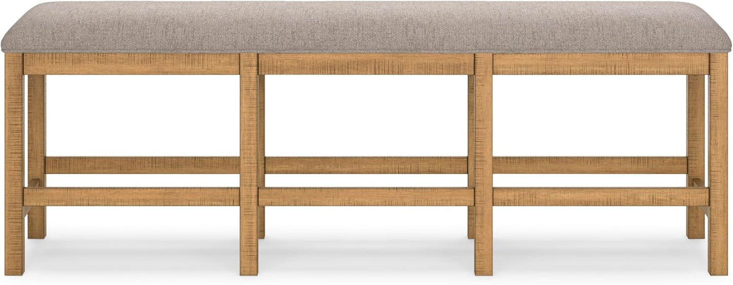 Signature Design by Ashley Havonplane 72" Counter Height Dining Bench, Brown