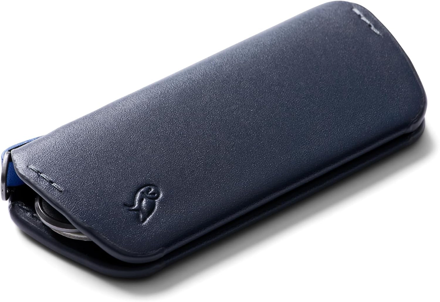 Bellroy Key Cover Plus – Third Edition (Leather Key Holder, Holds 4 – 8 Keys) - Navy