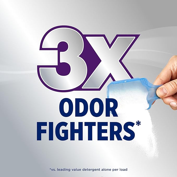 OxiClean Triple Action Odor Blasters Odor and Stain Remover Powder, Use with Detergent, Eliminates Tough Odors and Removes Stains, Color Safe and Chlorine Free, 6.5 lbs
