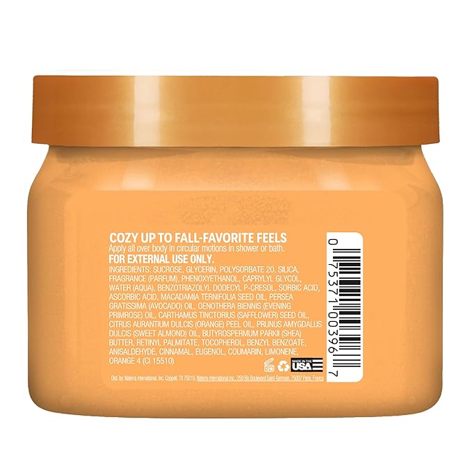 Tree Hut Shea Sugar Scrub Sweet Punkin | Exfoliating Body Scrub Removes Dead, Dry Skin for a Soft & Hydrated Feel | Nourishing Essential Body Care | 18 fl oz. (Pack of 2)