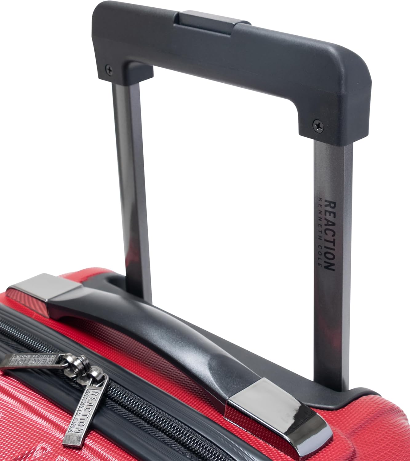 Kenneth Cole REACTION Out of Bounds Lightweight Hardshell 4-Wheel Spinner Luggage, Scarlet Red, 28-Inch Checked