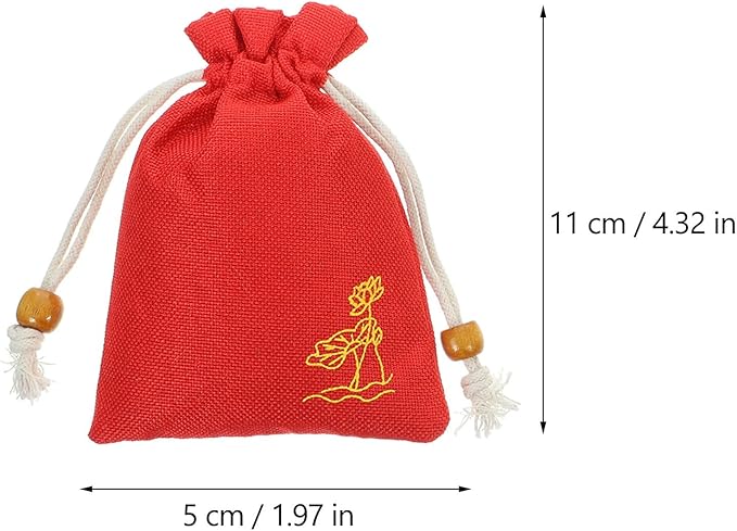 2Pcs Lavender Dried Flower Sachets Cotton Linen Fragrant Supplies for Closet Freshener Air Purifying Herb Bags with Pleasant Scent Random Color and Aroma Random Color