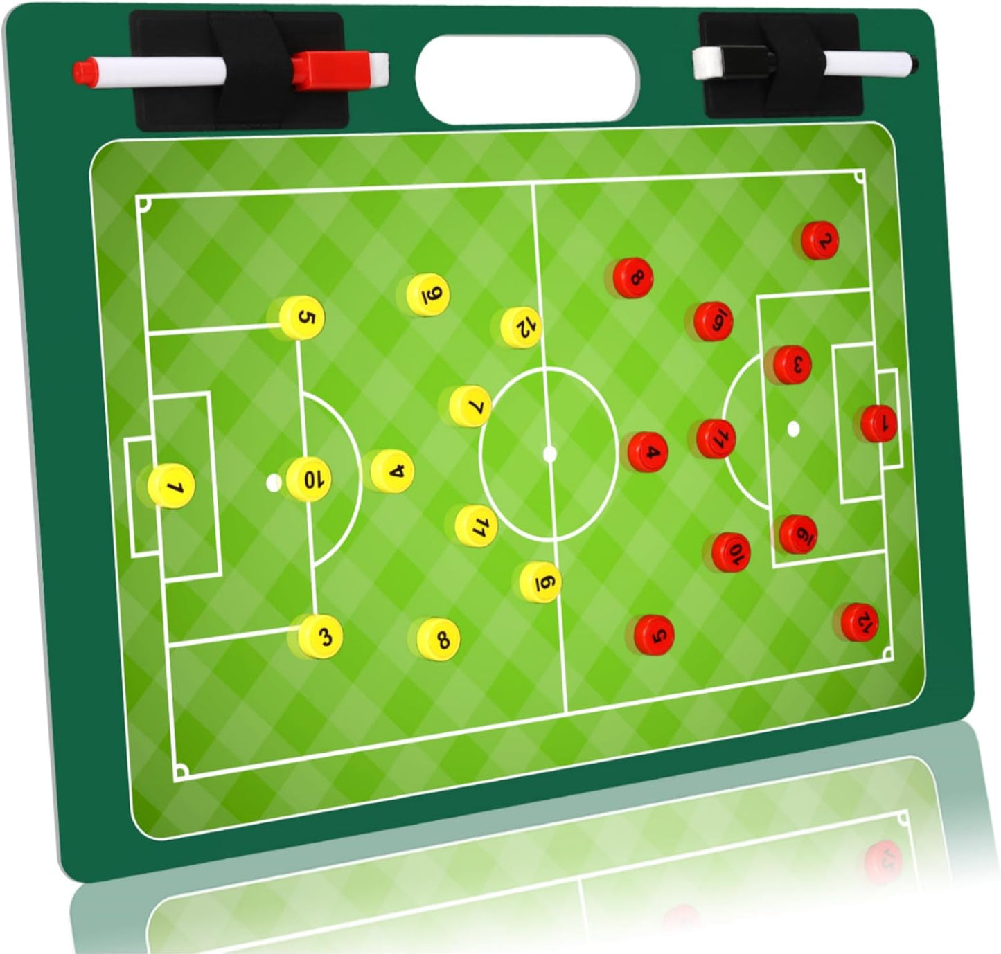 R2Depot Magnetic Coach Marker Boards, Dry Erase Double-Sided Coach Lineup Clipboard, Coaches Gift, Fit for Basketball, Football, Soccer, Baseball