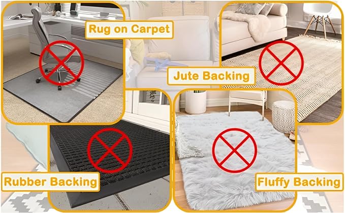 16-Pack Gripper for Rug for Hardwood Floors and Tiles: Double-Sided Reusable Rug Carpet Tape. Anti-Slip Tape Grips Area Rugs, Non-Slip Rug Pads Prevent Sliding, Curling, and Bunching