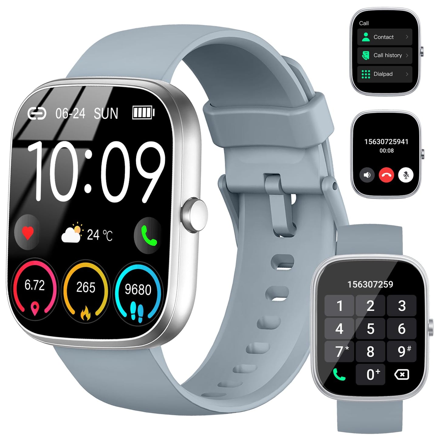 Uaue Smart Watch For Men Women (Answer/Make Call), 1.91 Smartwatch Fitness Activity Tracker, 112+Sports Step Counter Fitness Wat