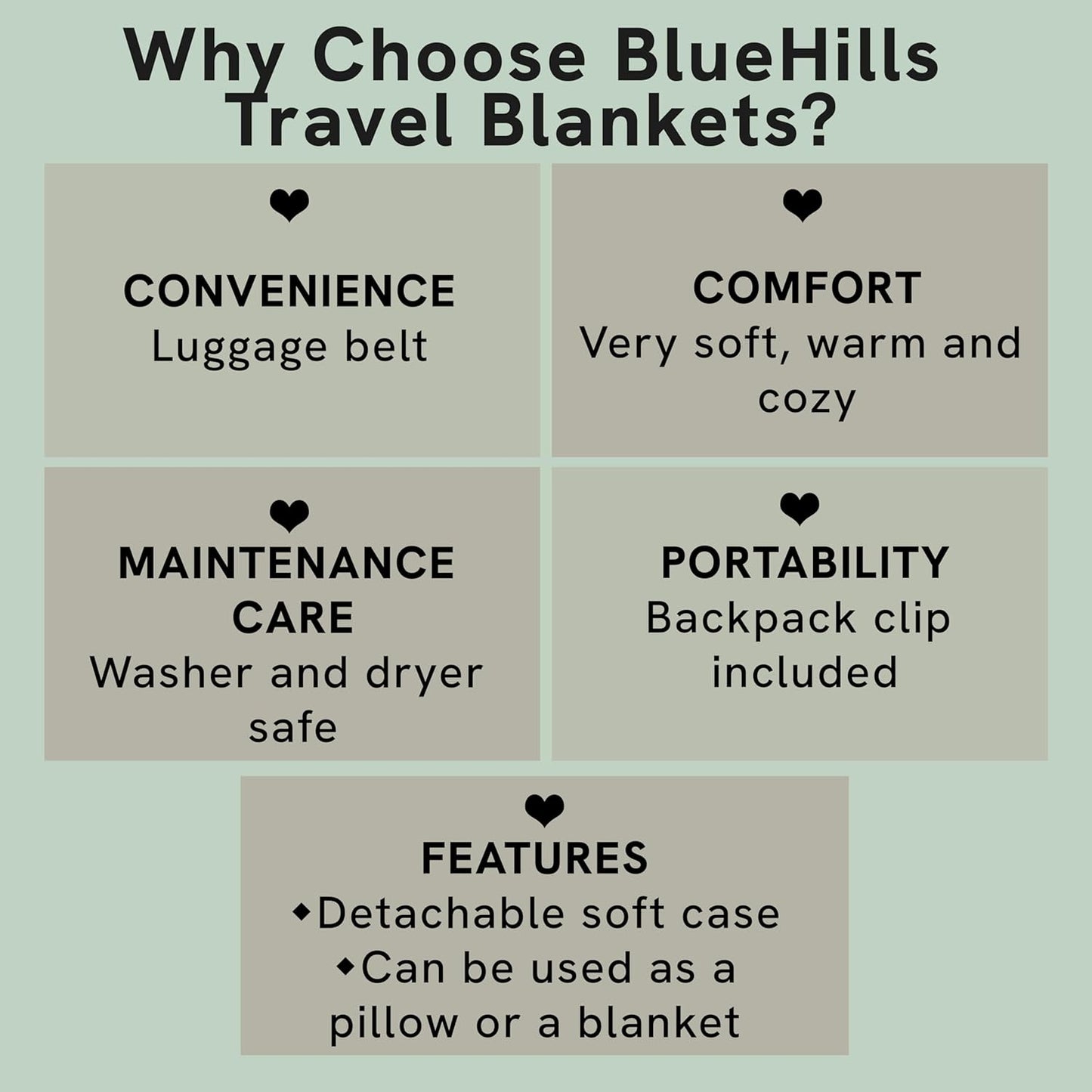 BlueHills Travel Blanket Pillow Rolled Premium Soft Plush Airplane Throw Traveling Gifts Compact in a Bag 70 X 48 inches Long Plane Flight Portable Lightweight Pink R02