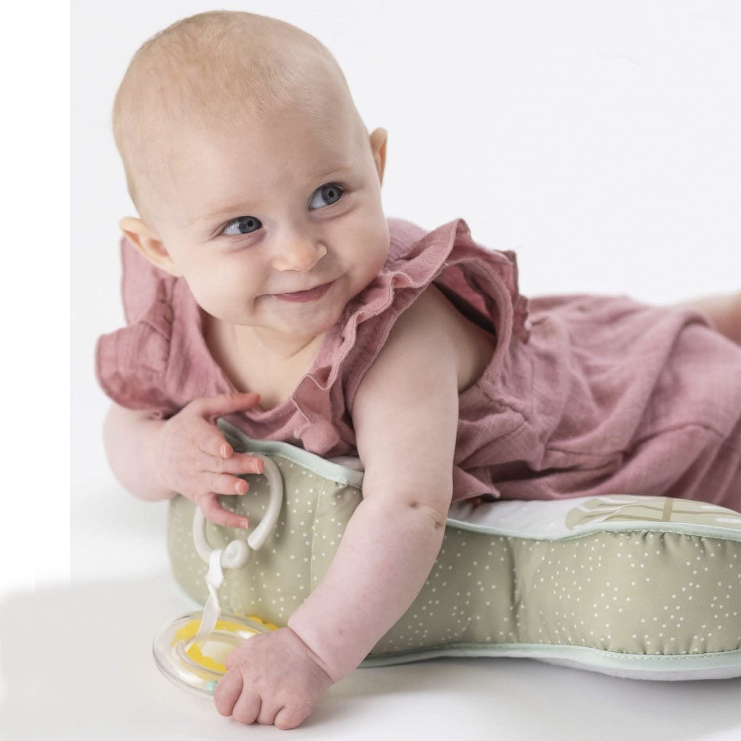 Taf Toys Tummy Time Support Toy with Detachable Toys for Newborn & Up, Develops Muscles for Crawling Montessori Sensory Crawling Toy for Infant Newborn Toddler Tummy Time Toys 0-6 Months Babies