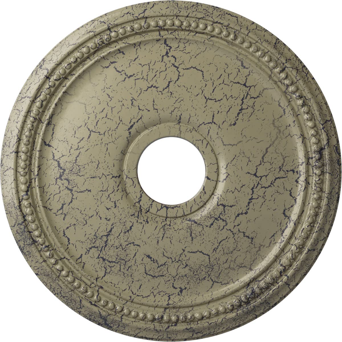 Ekena Millwork Cm18Dicsc Diane Ceiling Medallion, 18Od X 3 5/8Id X 1 1/8P (Fits Canopies Up To 5 3/8), Hand-Painted Castle Stone