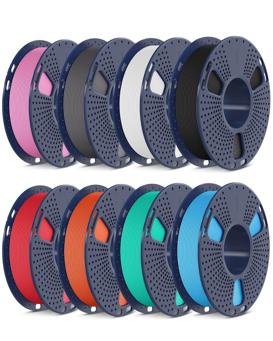 SUNLU High Speed PETG Filament 1.75mm Bundle, Multicolor High Speed PETG Pack, 2kg in Total, 0.25kg per Spool, 8 Pack, 8 Colors,