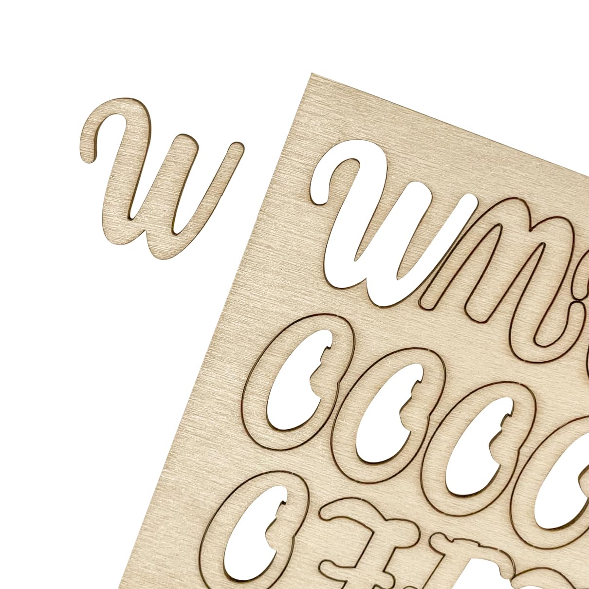682 Pieces 1 Inch Wood Alphabet Letters Wooden Numbers Mini Capital & Lowercse Letters with Rustic Storage Box for Home Decor Spelling Education Homemade Crafts Party Gifts