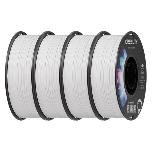 Creality ABS Filament 1.75mm White 4 kg, 3D Printer Filament Bundle, Excellent Resistance, Odorless Non-Toxic, Stability, Tough,