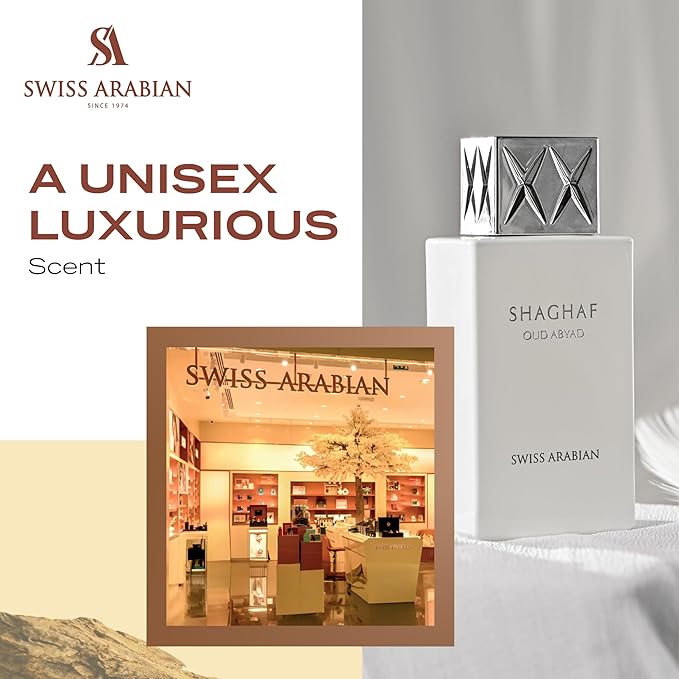 Swiss Arabian Shaghaf Oud Abyad for Unisex - 2.5 oz EDP Spray