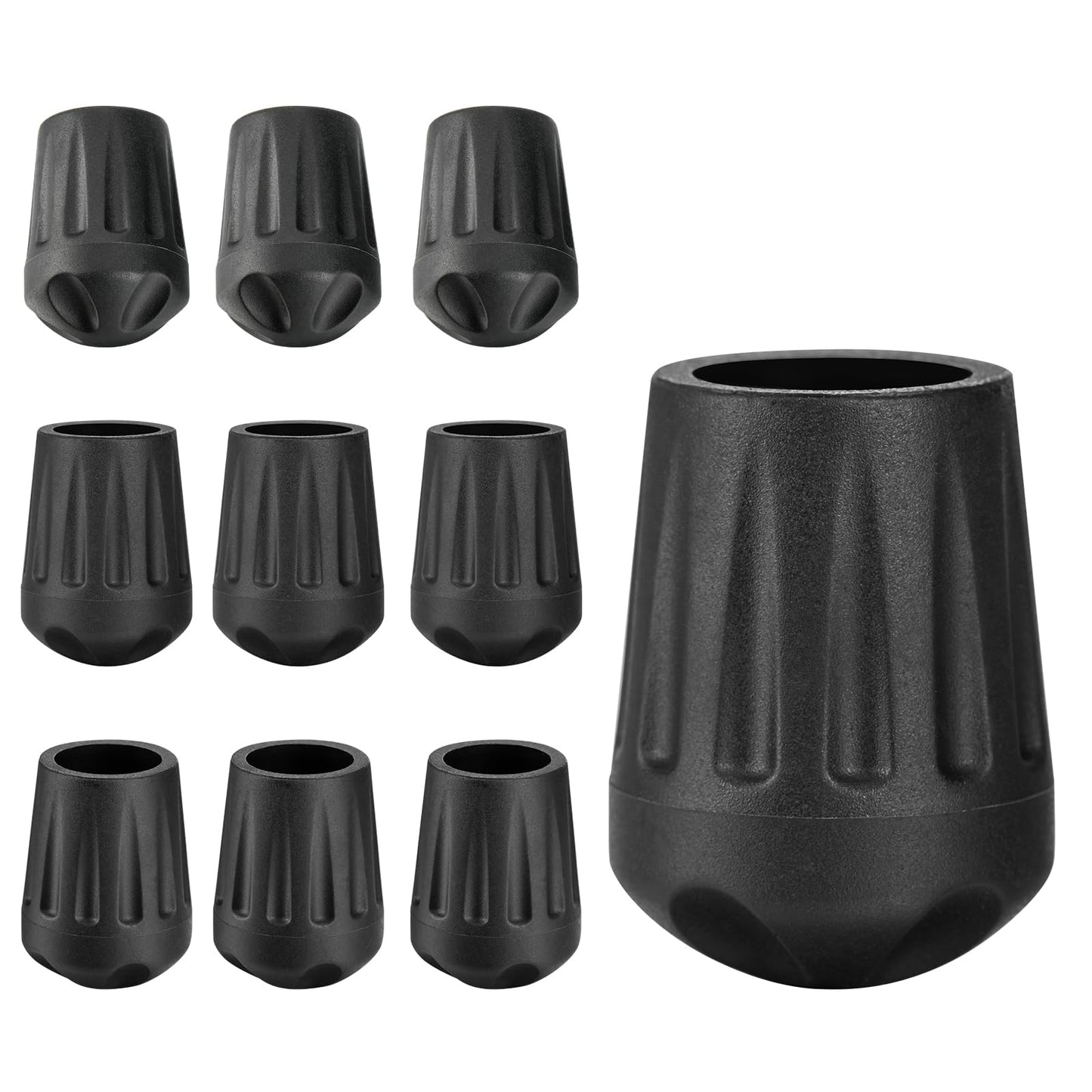 Easecos 10 Pcs Camping Chair Leg Tips Non-Slip Chair Leg Cover Caps Outdoor Folding Table Feet Replacement Protector Pads for Camping Picnic Hiking Fishing Lawn