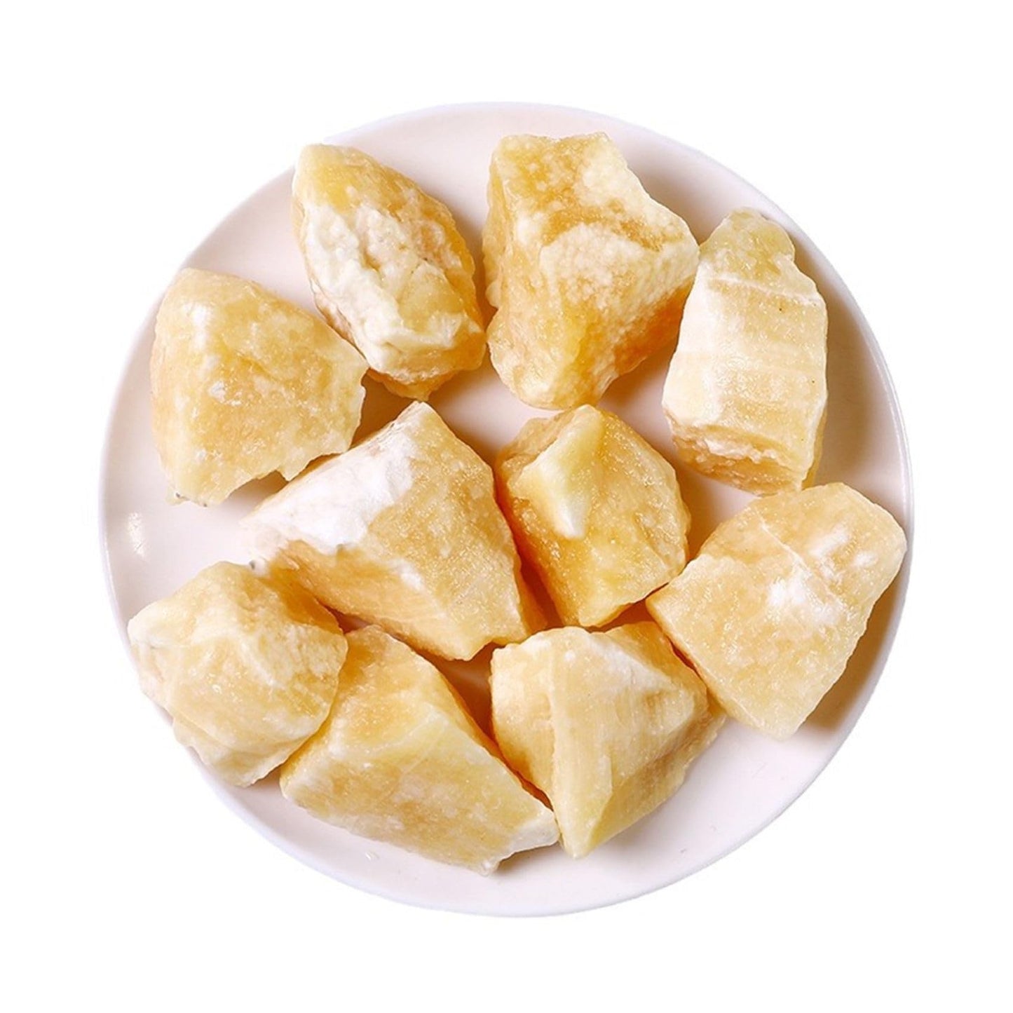 Yellow Jade Raw Crystals Healing Crystals Natural Rough Stones 1.2-2" for Tumbling, Fountain Rocks, Yoga, Meditation, Polishin, Gift 43