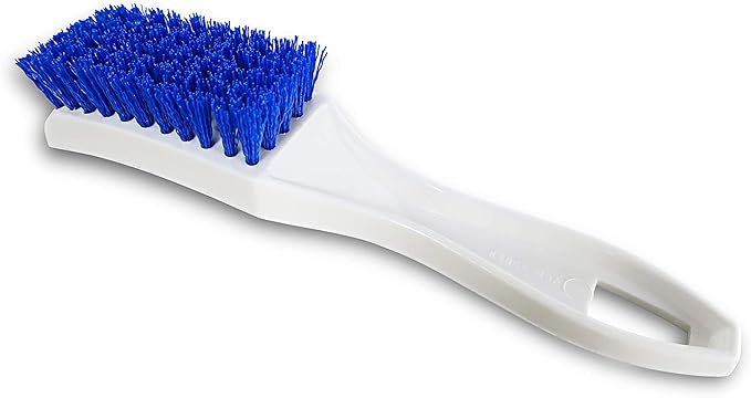 Fuller Brush 306 Stain Brush – Heavy Duty Spot Remover Brush for Carpet, Rugs, Upholstery – Durable Bristles & Comfort Grip Handle, Stain Scrubber, Grime Scraper – Blue