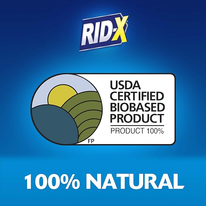 RID-X Professional Septic Treatment, Septic Tank Treatment, 12 Month Supply Of Powder (6 Packs x 2 Month Supply), 117.6 oz