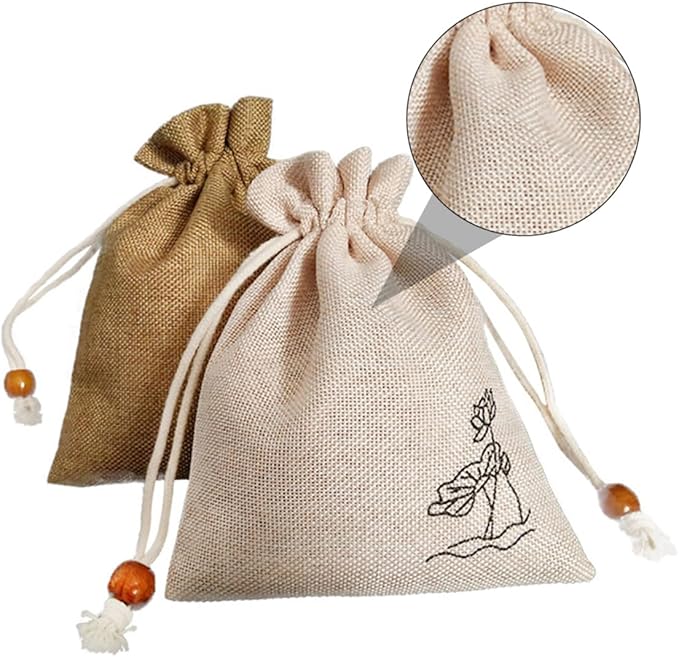 2Pcs Lavender Dried Flower Sachets Cotton Linen Fragrant Supplies for Closet Freshener Air Purifying Herb Bags with Pleasant Scent Random Color and Aroma Random Color