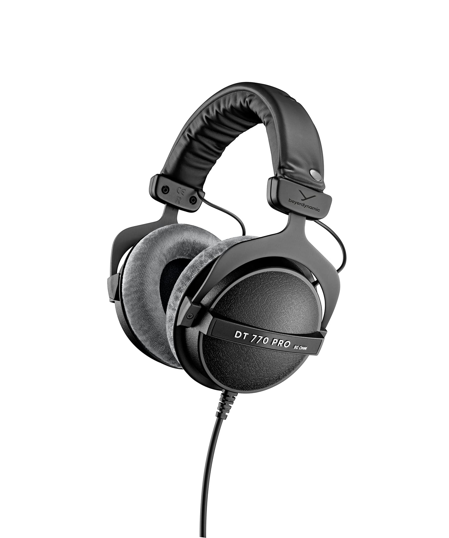 Beyerdynamic Dt 770 Pro 80 Ohm Over-Ear Studio Headphones In Gray. Enclosed Design, Wired For Professional Recording And Monitor