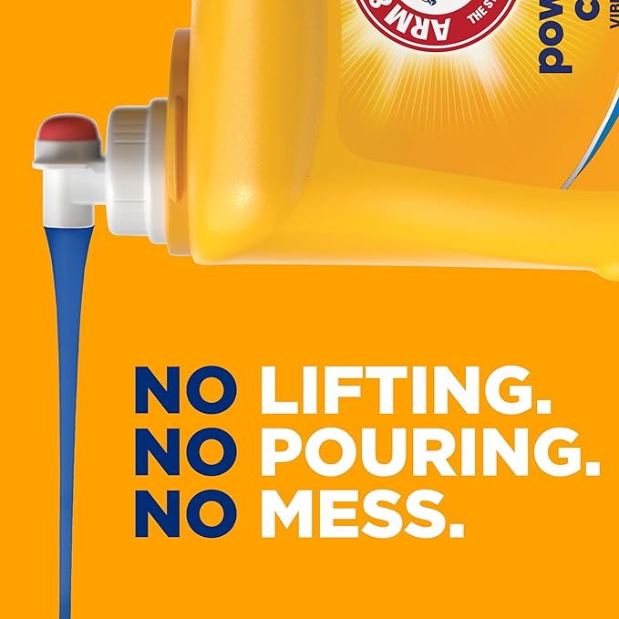 ARM & HAMMER Liquid Laundry Detergent, Clean Burst Fresh, 170 fl oz, 170 Loads, HE Laundry Detergent Liquid