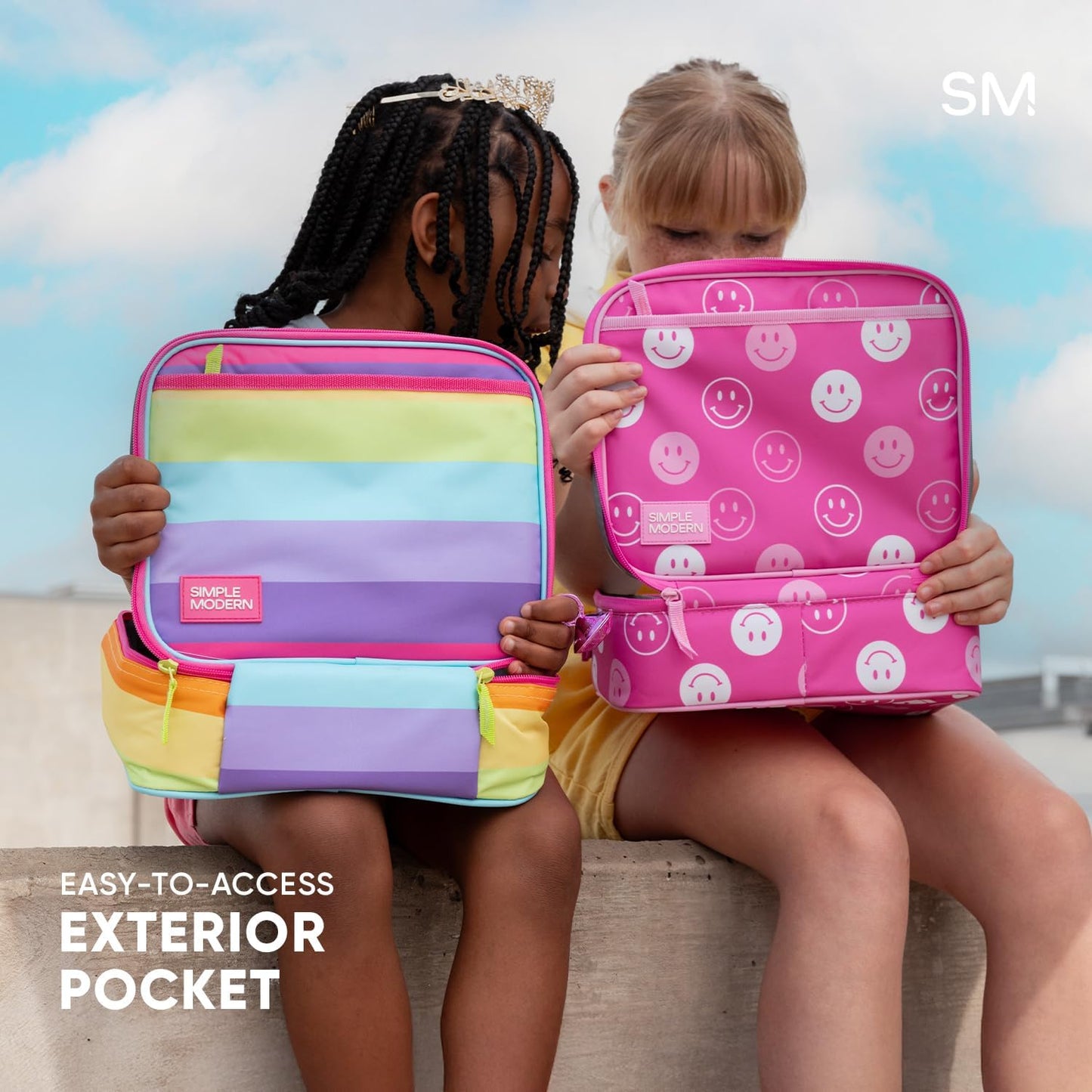 Simple Modern Paw Patrol Kids Lunch Box for School | Reusable Insulated Lunch Bag for Toddler, Girl, and Boy | Exterior & Interior Pockets | Hadley Collection | Paw Patrol Helicopter Chase