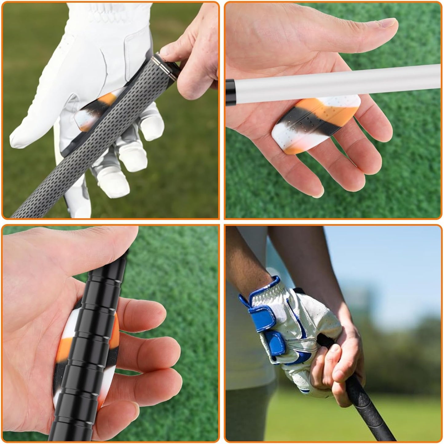 Golf Swing Training Aid, T Grip Golf Aid Correct Posture Anti-Slip Swing Grip Pad Trainer Accessories for Men Women Outdoor Indoor Sports