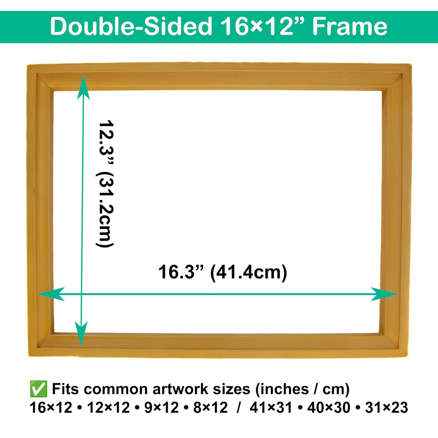PLEINLY Wet Panel Carrier – 16×12” Wooden Frame with Carry Bag for Watercolor, Oil & Acrylic Paintings – Fits Sketchbooks, Loose Paper, Blocks, Panels & Canvases – Portable Plein Air Painting System