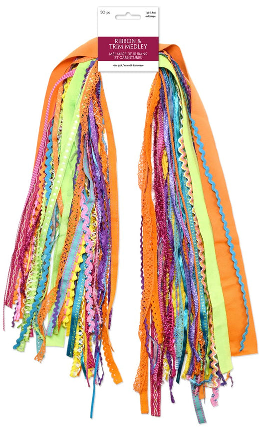 Ribbons for Crafts -30 Yd Pack Ribbon for Hair Ribbons for Girls Spring Ribbon Craft Fabric Trim Assorted Cute Decorative Bulk Sewing Trim Wrapping Bow Making Supplies Variety Scraps Bundle - Party