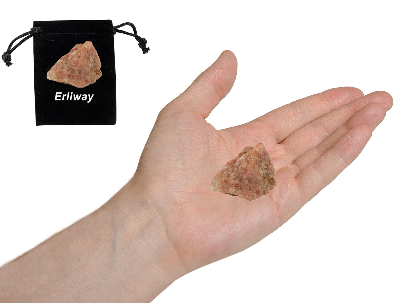 Sunstone Raw Crystals, Large 1.25-2.0" Healing Crystals Natural Rough Stones Crystal for Tumbling, Cabbing, Fountain Rocks, Decoration, Polishing, Wire Wrapping, Wicca & Reiki