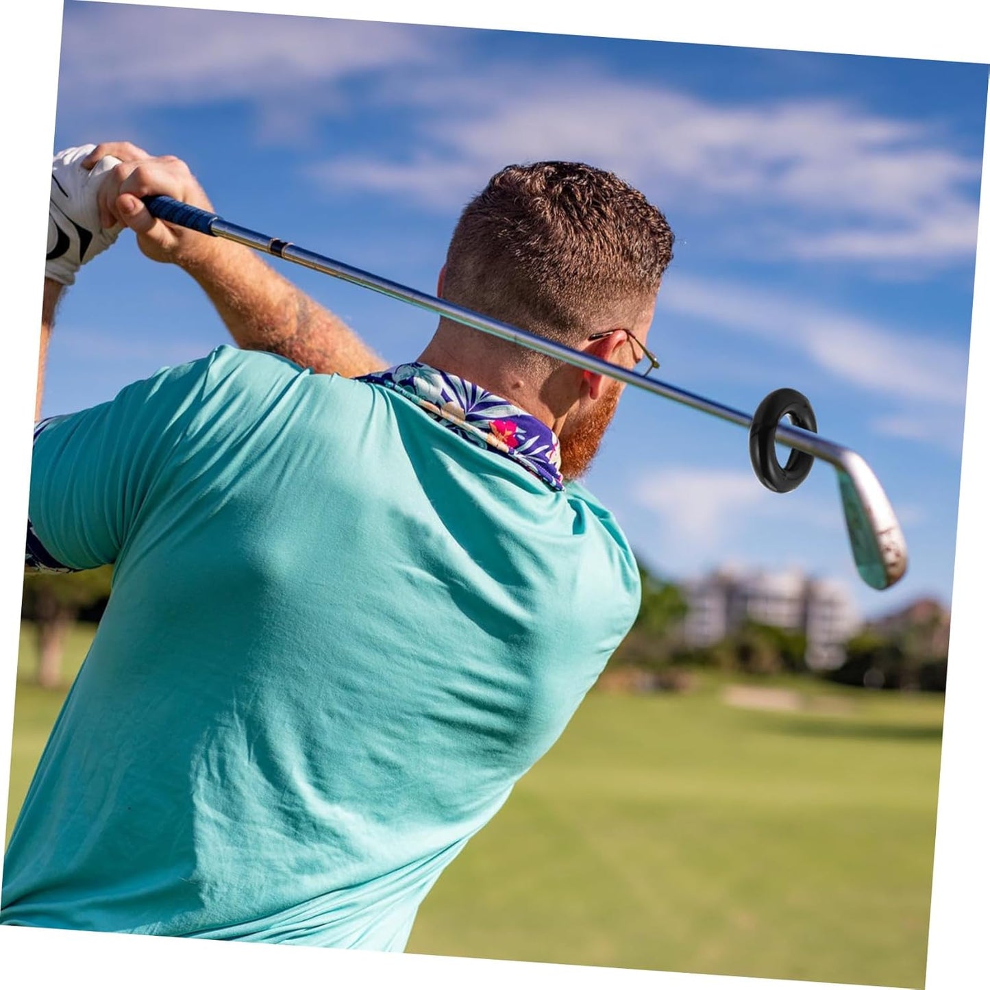 Golf Swing Weight Ring Training Accessory for Muscle Strengthening and Warm-up Round Weighted Practice Tool for Golf Clubs for Improving Swing and Skill Development