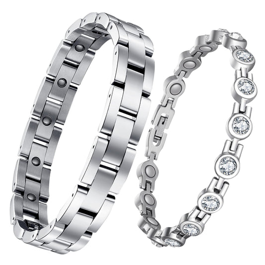 Feraco Magnetic Bracelets for Men Women with Magnets,Jewelry Gift