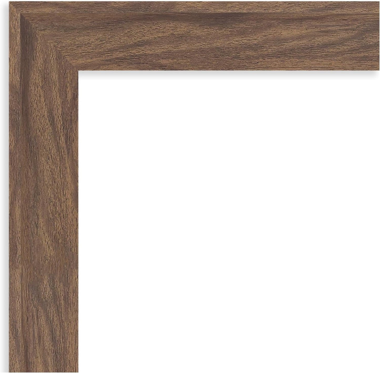 Amanti Art Brown Wall Mirror 29x23 Pia Medium Brown Rectangle Bathroom Mirror for Wall Decor Living Room, Medium Casual Frame, Hangs Horizonally and Vertically, Bathroom Decor, Beveled Edge