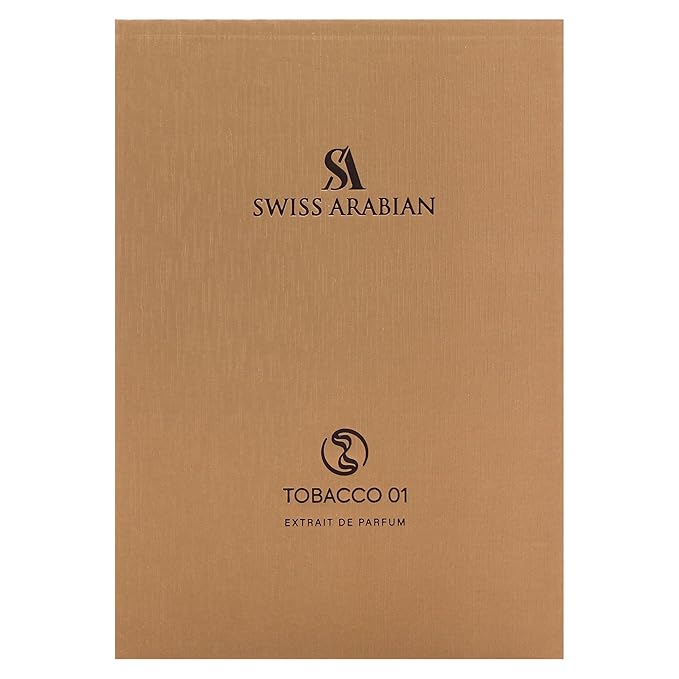 Swiss Arabian Tobacco 01 - Arabian Perfume for Men and Women - Extrait de Parfum - Long Lasting Perfume - Unisex Fragrance - Travel Size - 1.7 oz