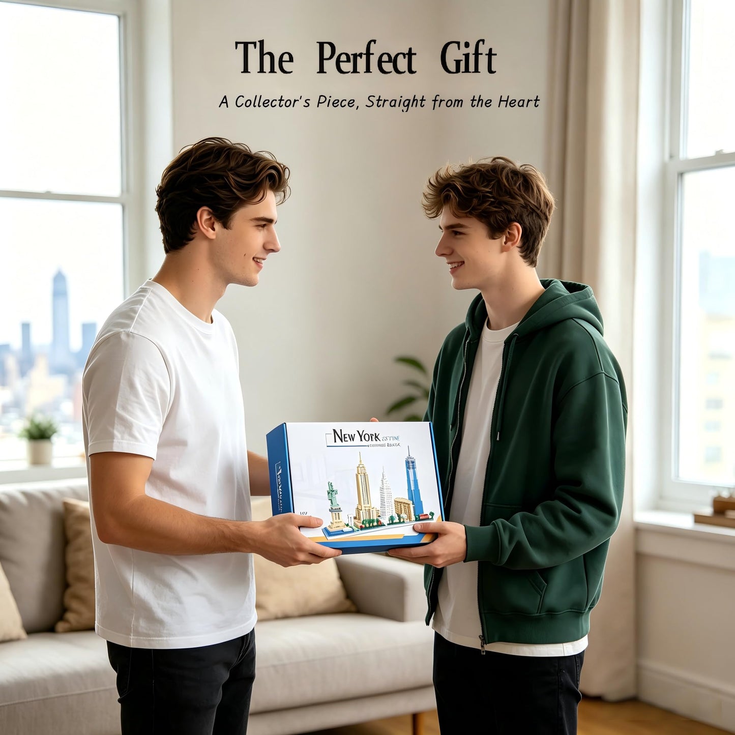 KLMEi City Architecture New York Skyline Micro Building Blocks Set for Adults NYC Skyline Collection Model Kit for Adult Age of 14+ 3452 Pieces