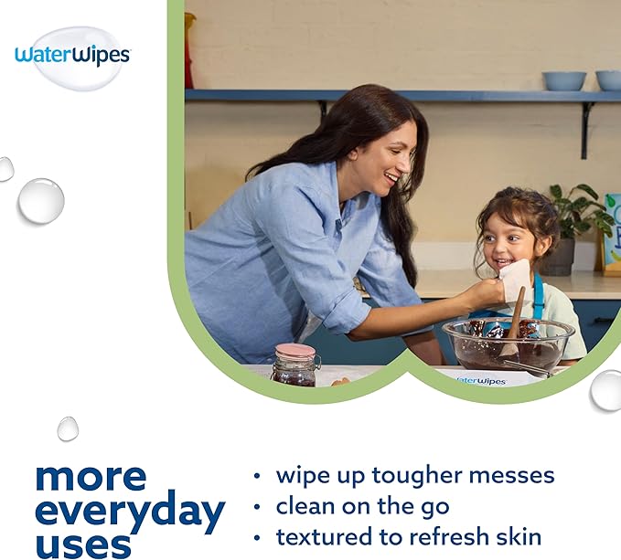 WaterWipes Bundle, Original 300 Count (5 packs) & Textured Clean Wipes 240 Count (4 packs), Plastic-Free, 99.9% Water Based Wipes, Unscented, Hypoallergenic for Sensitive Skin, Packaging May Vary