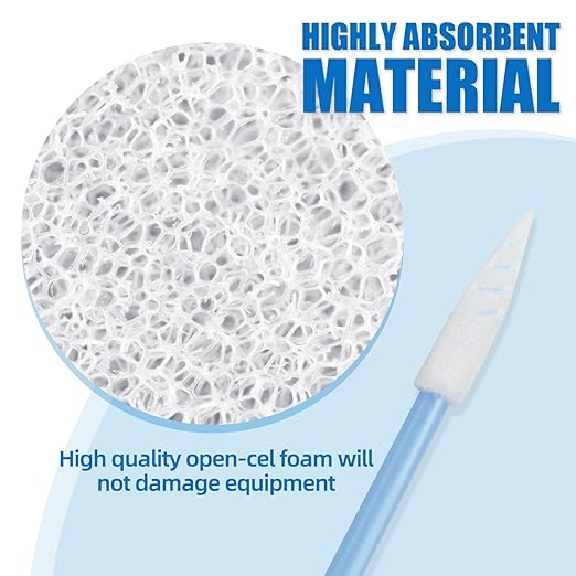 Foam Tip Cleaning Swabs - LUCHOI Thread Cleaning Swab Sticks, Detailing Lab Swab Stick for Inkjet Printer, Camera, Optics Lens, Automotive Detailing (300PCS)