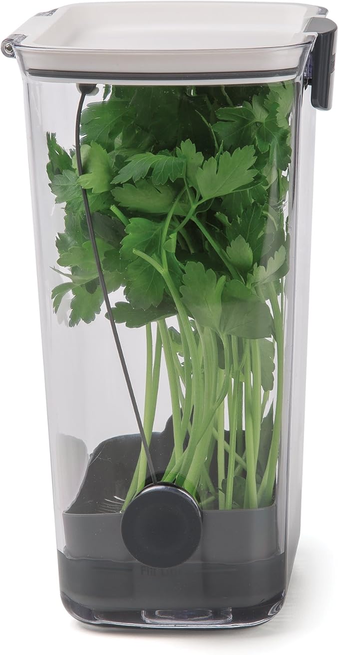ProKeeper Herb Keeper – White, with Removable Silicone Drain Plug, BPA-Free Plastic