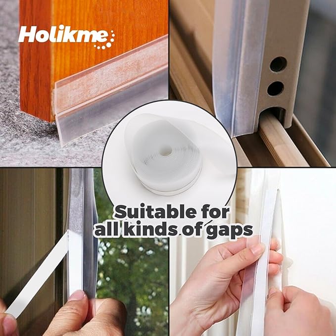 Holikme Weather Stripping 1.4 inch × 16.5 Feet