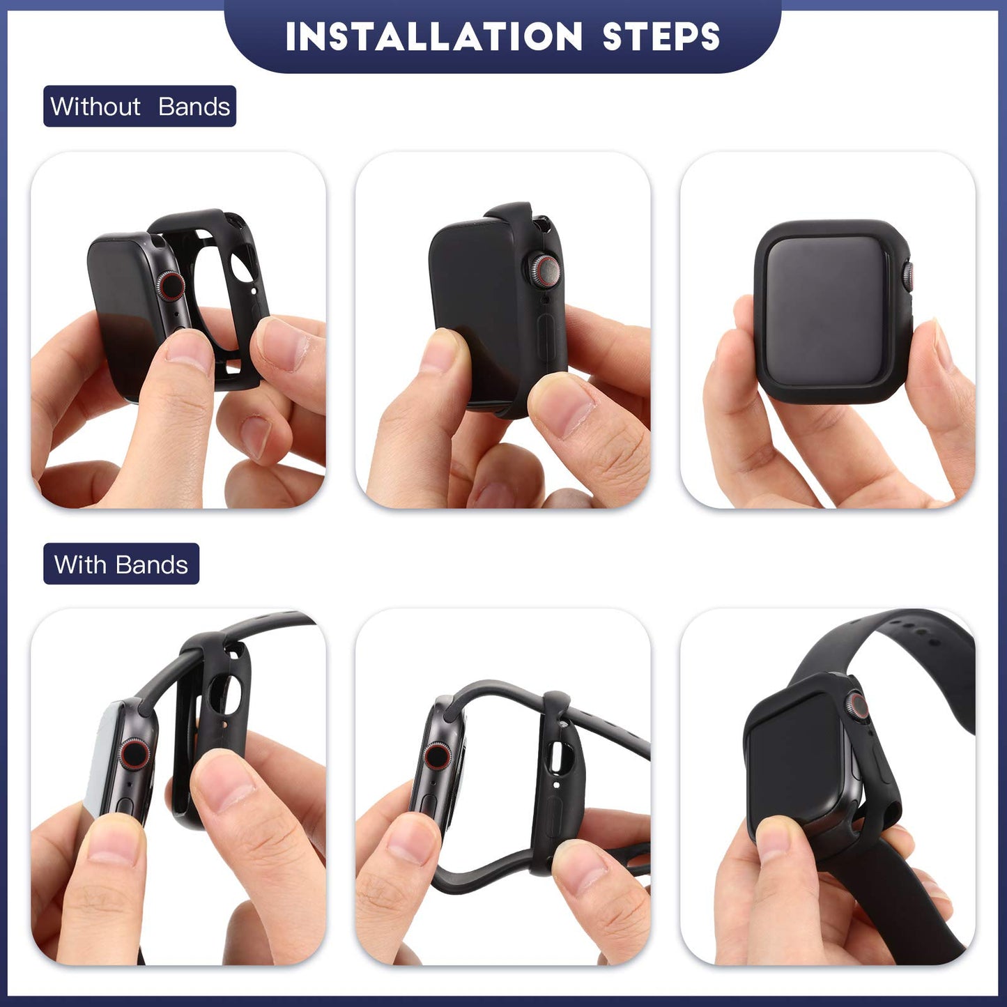 16 Pieces Soft Tpu Protective Watch Case Anti-Scratch Silicone Protector Soft Flexible Tpu Thin Lightweight Bumper Cover For Sma