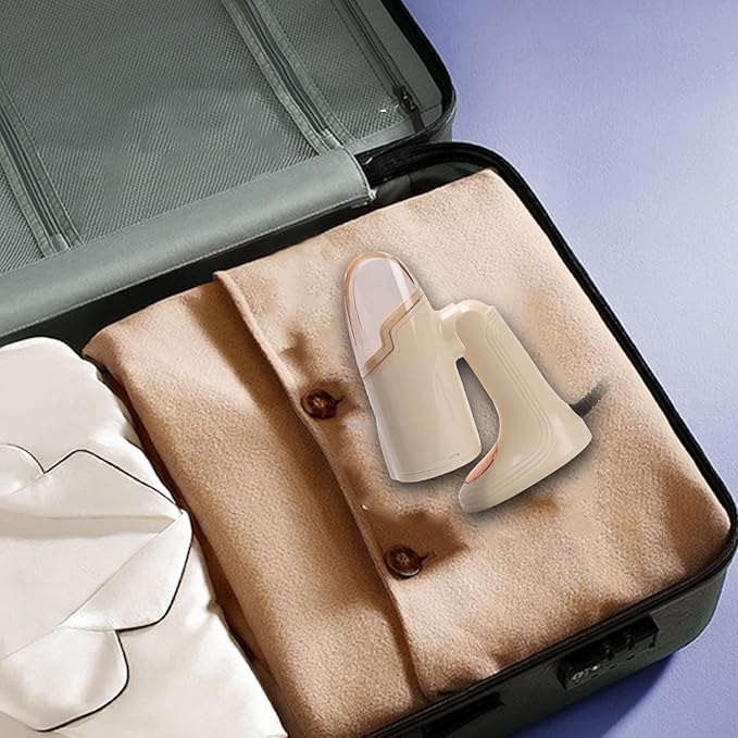 TOPINCN Handheld Garment Steamer for Clothes, 1500W Powerful Steamer Travel Steam Iron, Foldable Portable Steaming Machine Garment Fabric Wrinkles Remover for Home & Travel