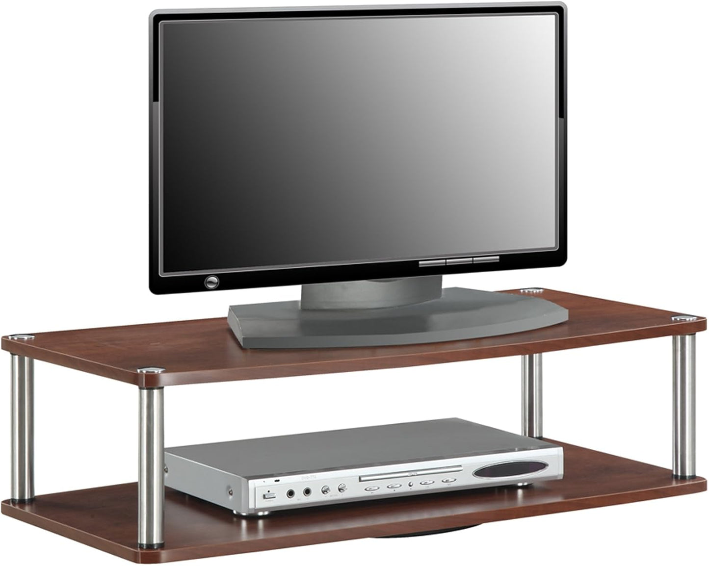 Convenience Concepts Designs2Go XL Two Tier Swivel Riser, Cherry