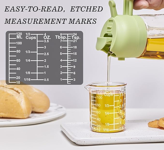 Ackers Etching Scale Glass Measuring Cup Set-V-Shaped Spout,Includes 60ml(2OZ), 120ml(4OZ), 250ml(8OZ), 500ml(16OZ), and 1000ml (32OZ) for Kitchen or Restaurant, Easy to Read