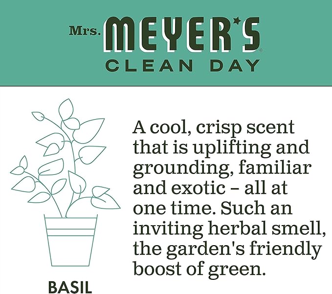 Mrs. MEYER'S CLEAN DAY Liquid Hand Soap Refill Scent Variety Pack (Lemon Verbena + Lavender + Basil)