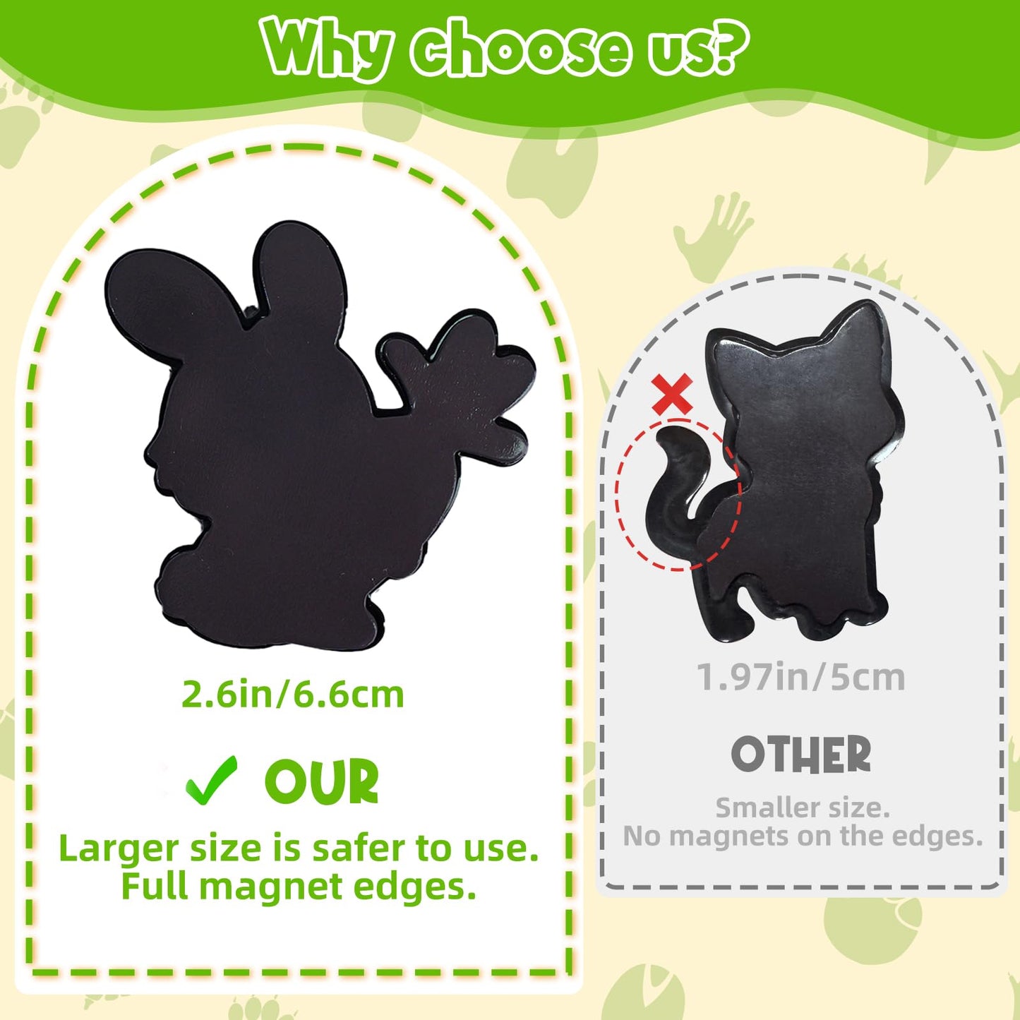 12PCS Fridge Magnets for Toddlers Cute Wild Animals Refrigerator Magnets Large Full Back Magnetic Animal Decorative Fridge Magnets Funny Rubber Magnetic Gift for Refrigerator Whiteboard Cruise Door